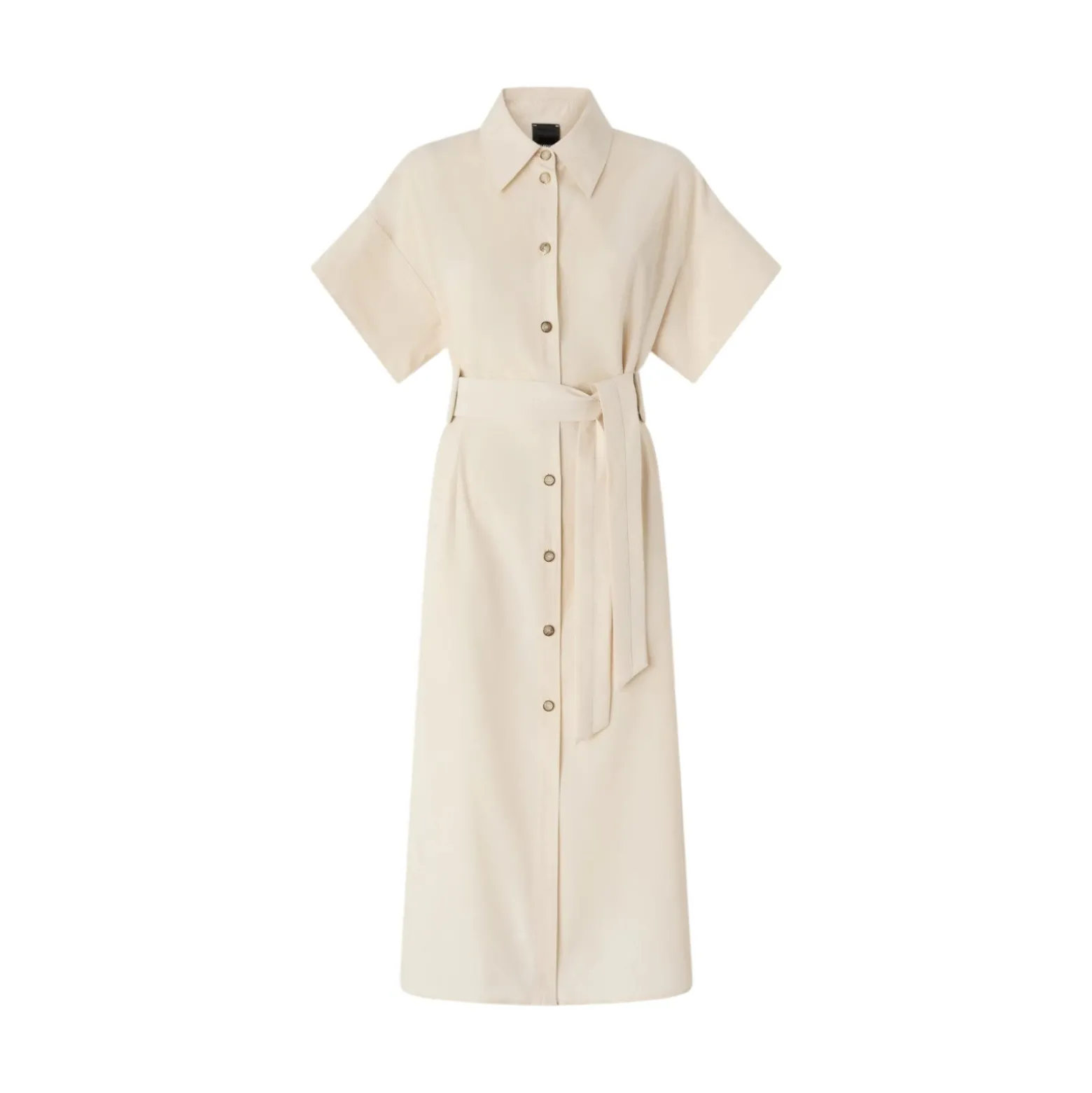 Abito donna chemisier midi con cintura