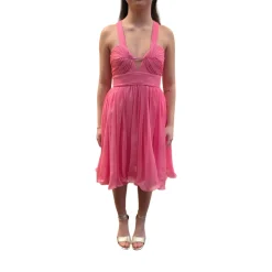 Abito donna corto in chiffon