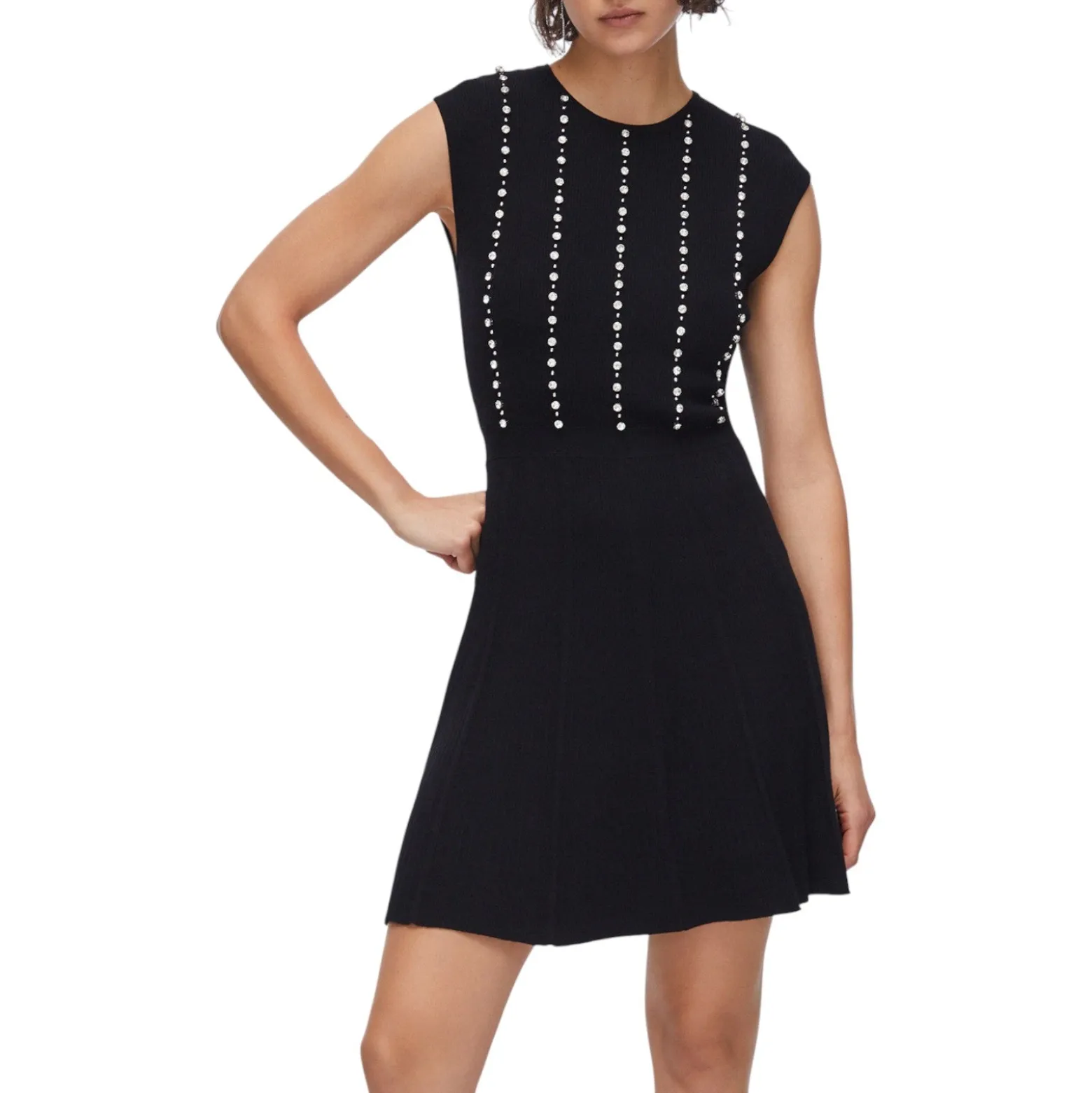 Abito donna corto in maglia