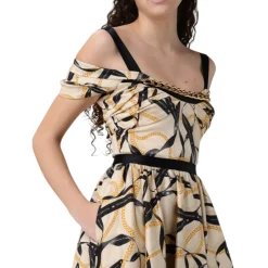 Abito donna in cotone stampato