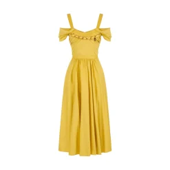Abito donna in cotone stretch con catena gioiello