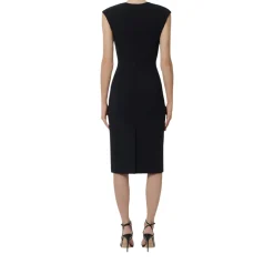 Abito donna in doppio crêpe stretch