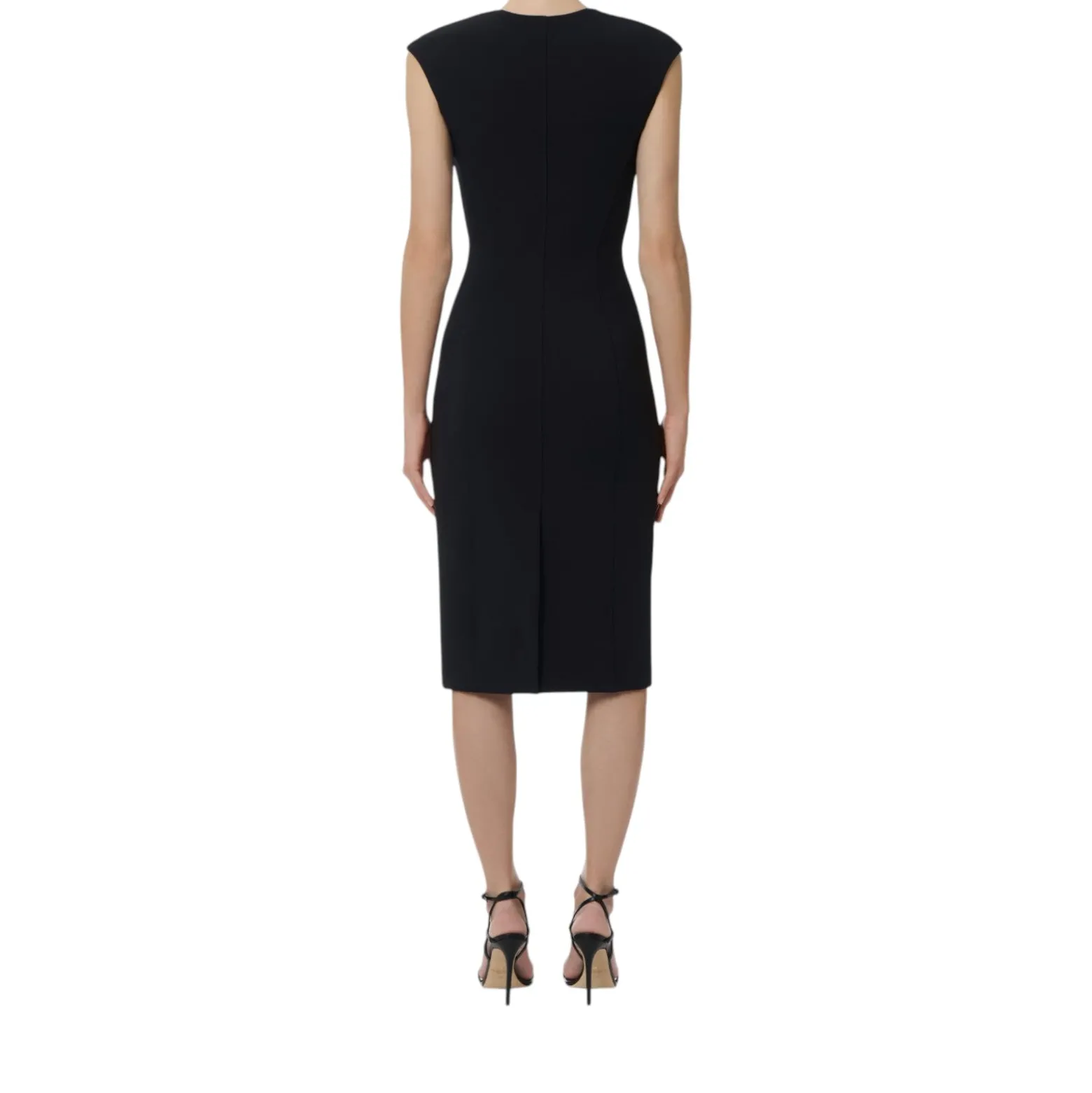 Abito donna in doppio crêpe stretch