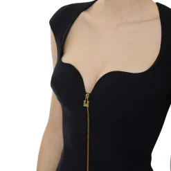 Abito donna in doppio crêpe stretch