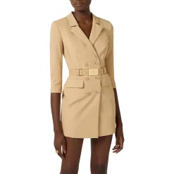 Abito donna in tessuto tecnico bielastico con cintura