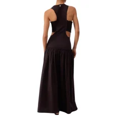 Abito donna lungo con cut-out