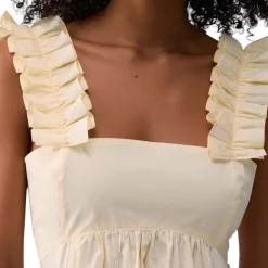 Abito donna lungo con rouches