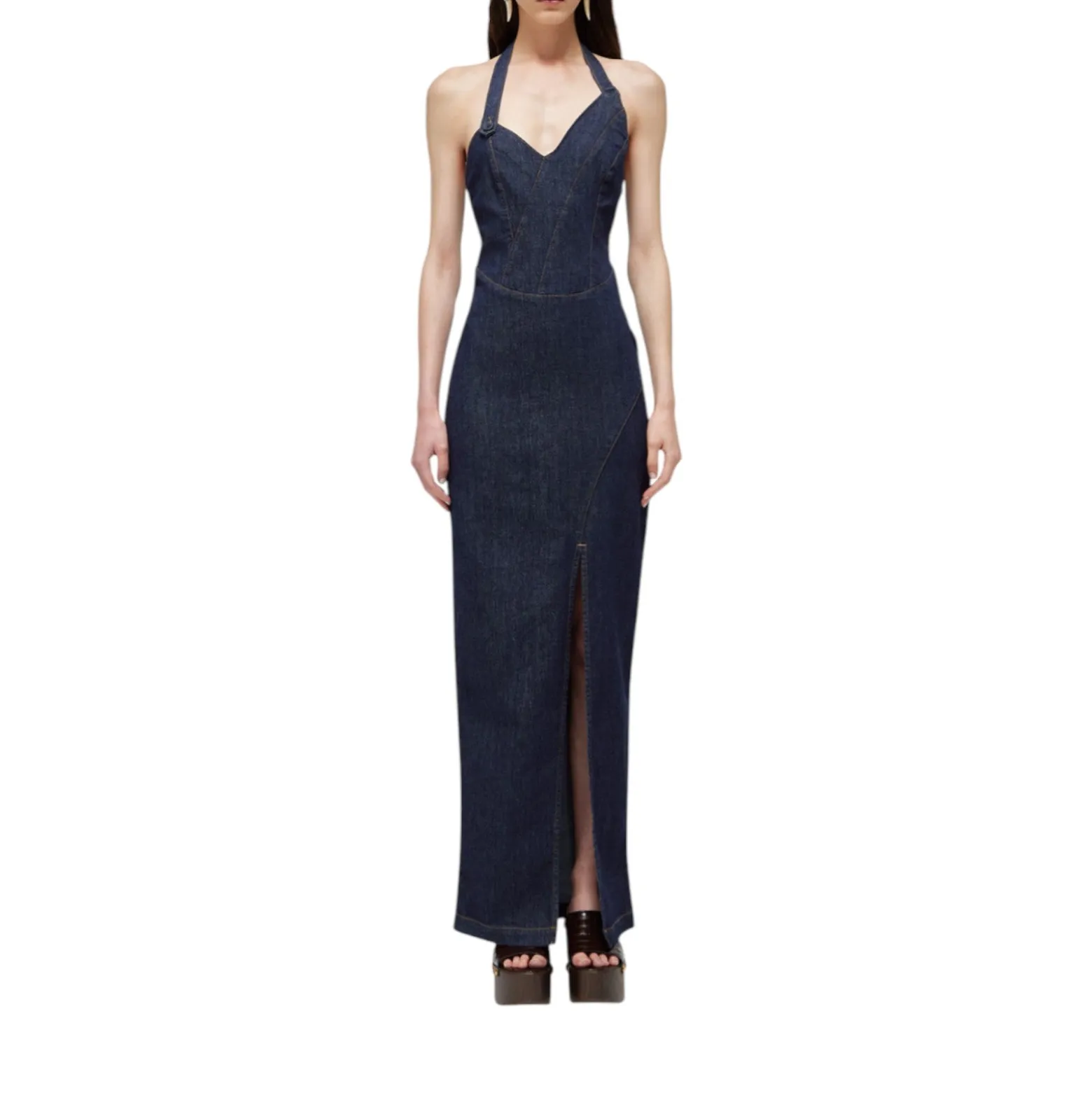 Abito donna lungo in denim