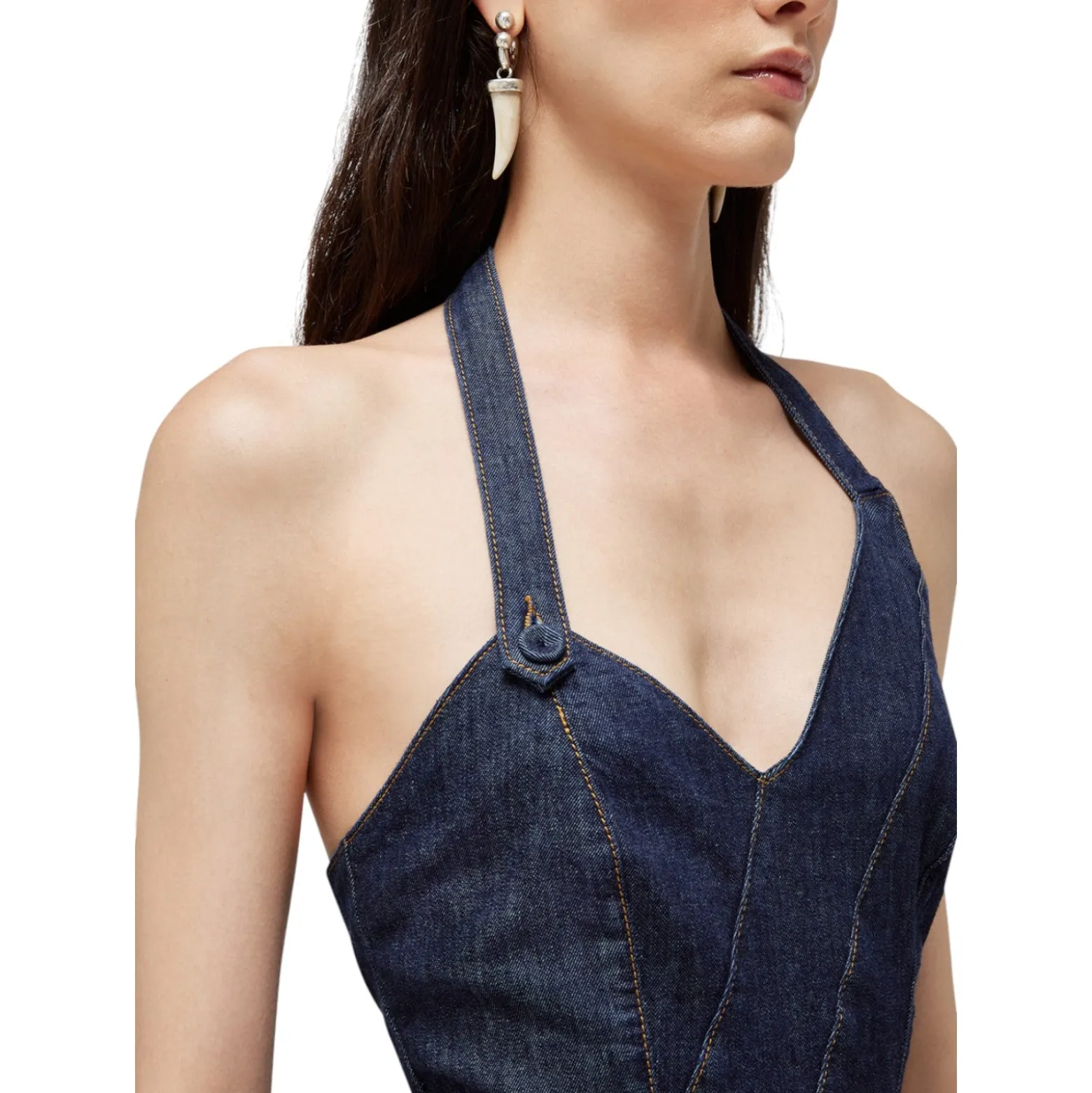 Abito donna lungo in denim