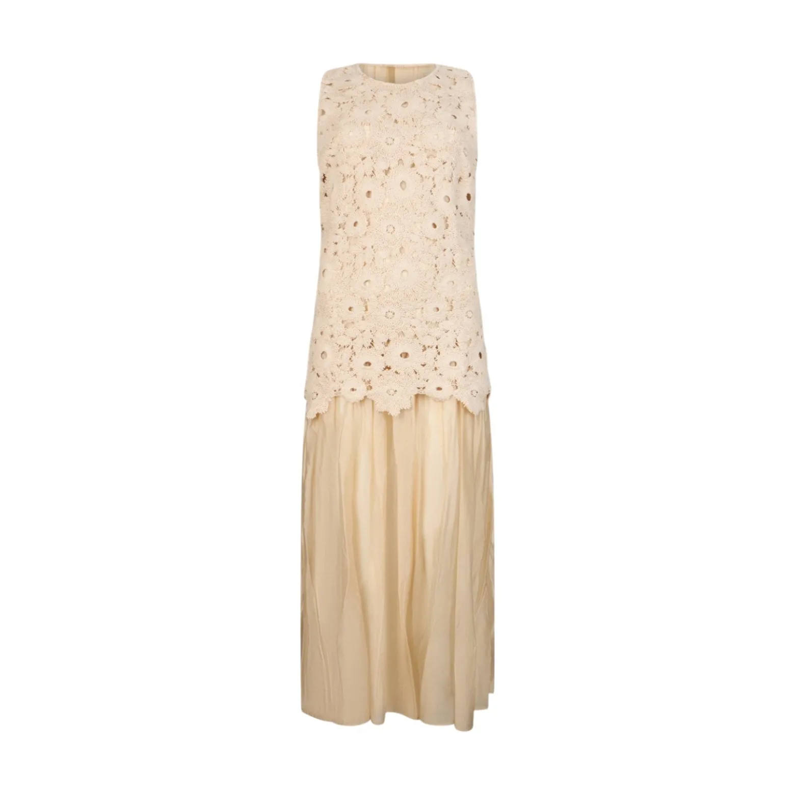 Abito donna lungo in macramè