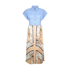 Abito donna midi plissettato