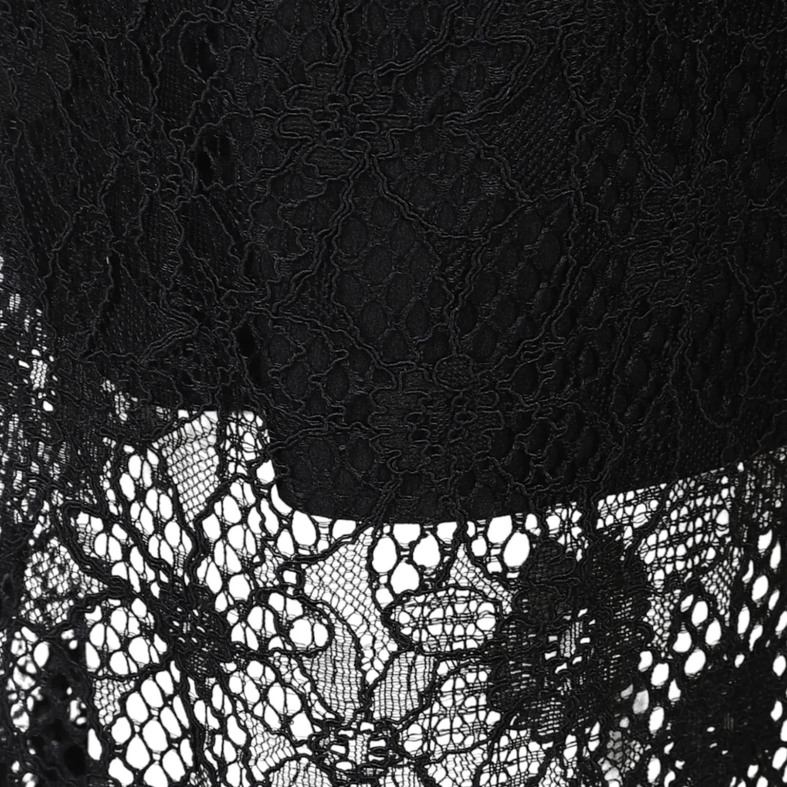 Abito donna midi senza maniche in pizzo