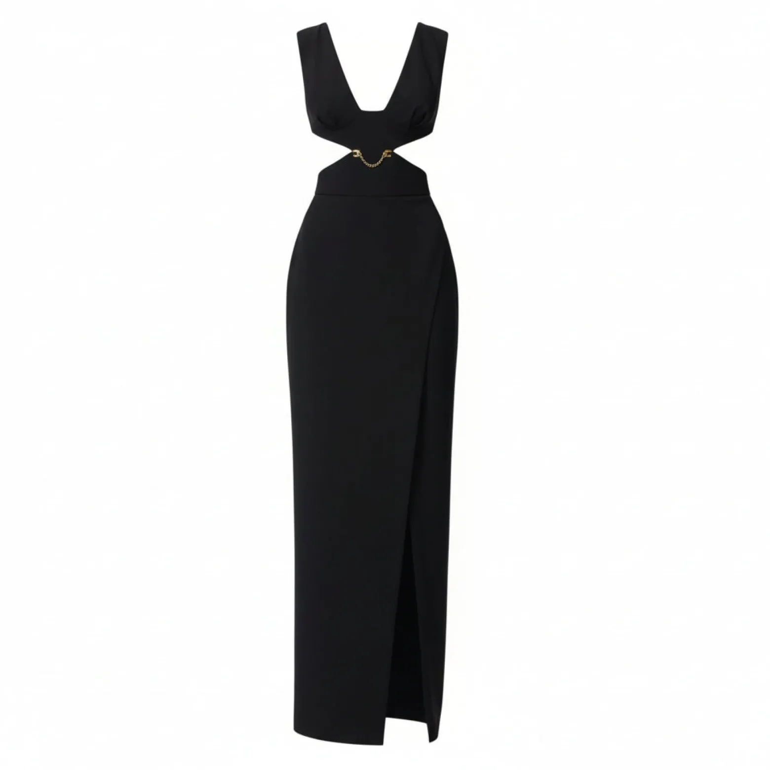 Abito donna Red Carpet in crêpe leggero con cut-out