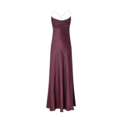 Abito donna slipdress lungo in satin