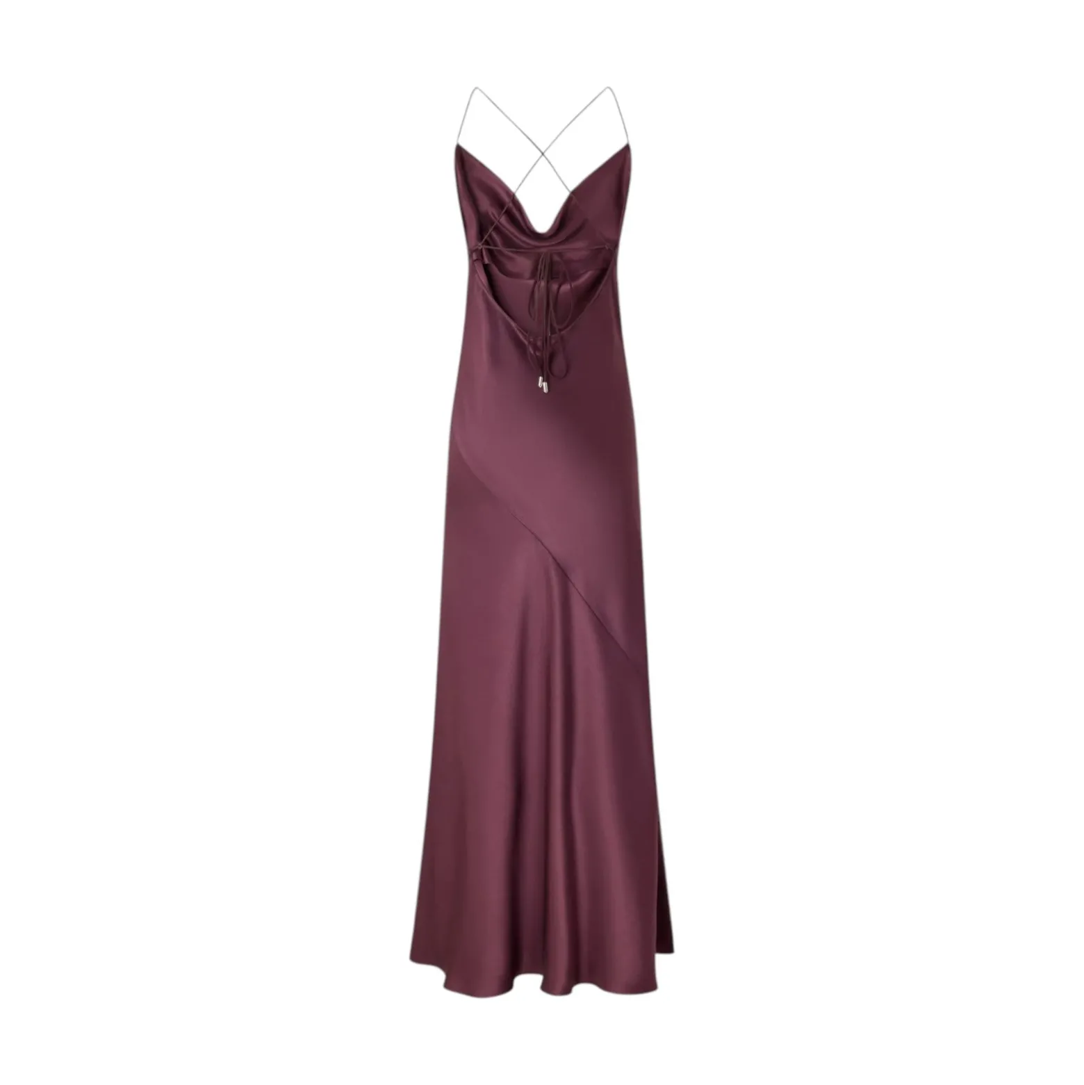Abito donna slipdress lungo in satin
