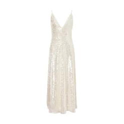 Abito lungo in paillettes