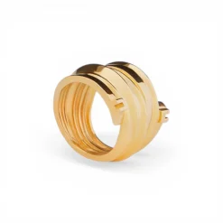 Anello donna in metallo dorato