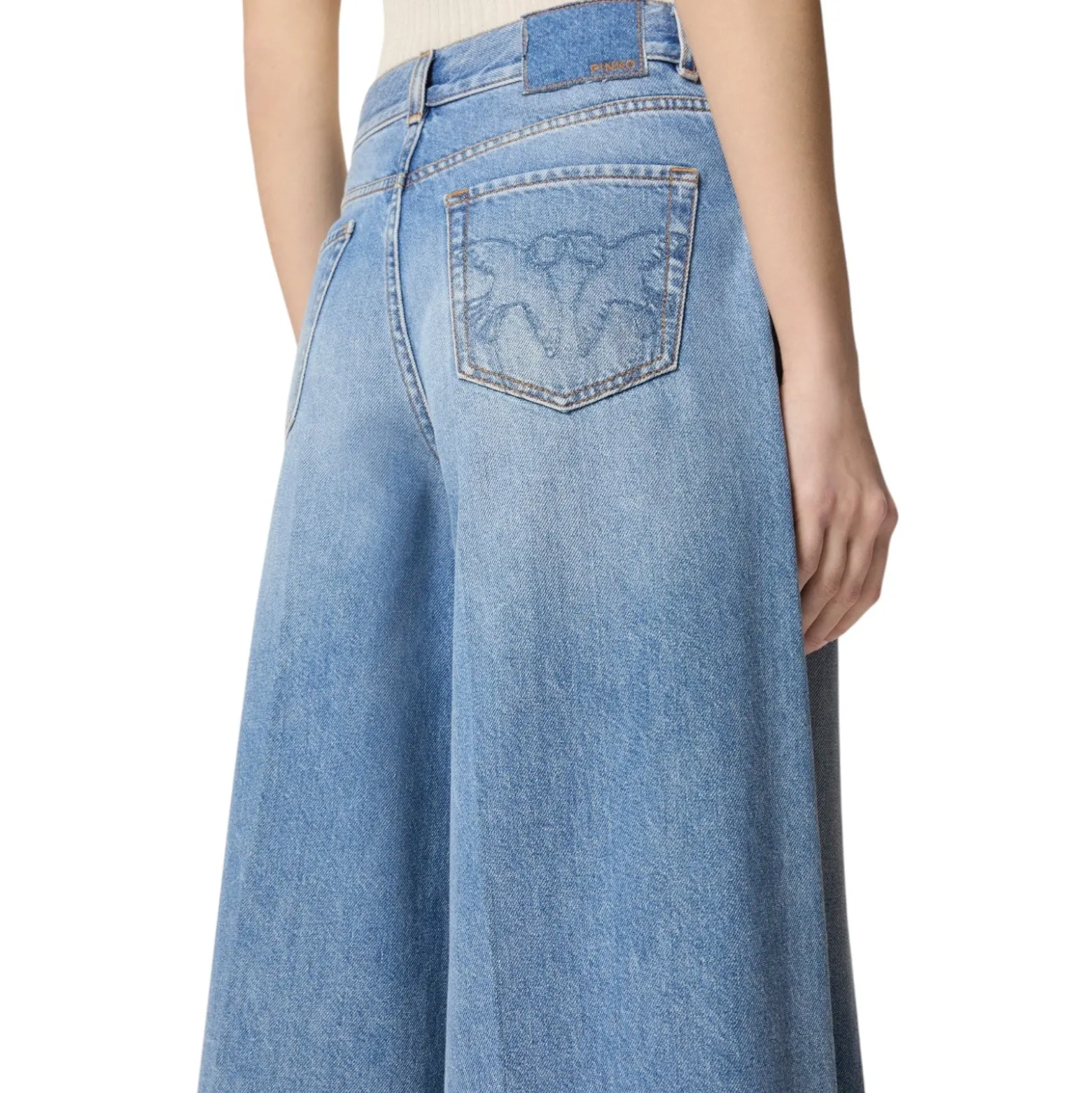 Bermuda donna wide leg in denim