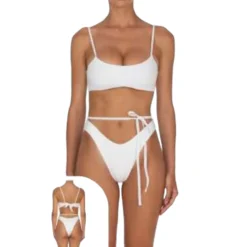 Bikini top con americano fisso clear donna