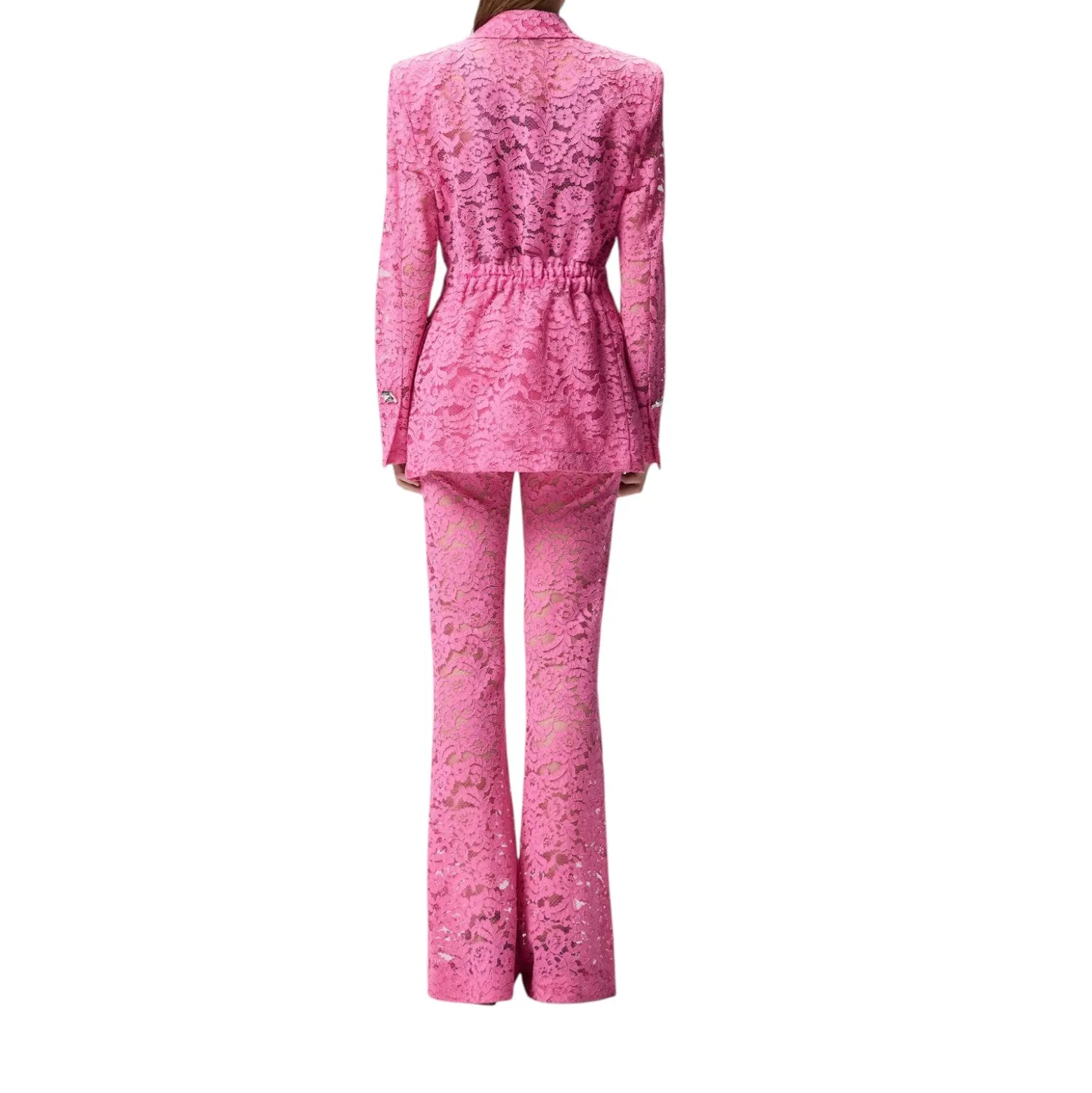 Blazer donna in pizzo con bottoni gioiello