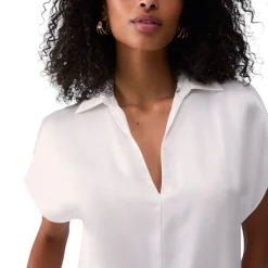 Blusa donna in raso
