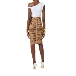 Body donna in jersey con spalla gioiello