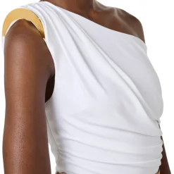 Body donna in jersey con spalla gioiello
