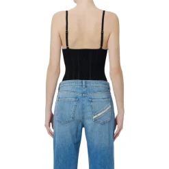 Body donna in maglia à jour