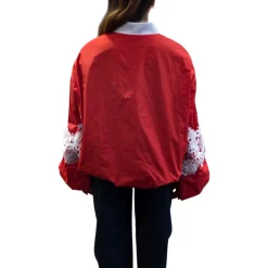 Bomber donna con dettagli in pizzo