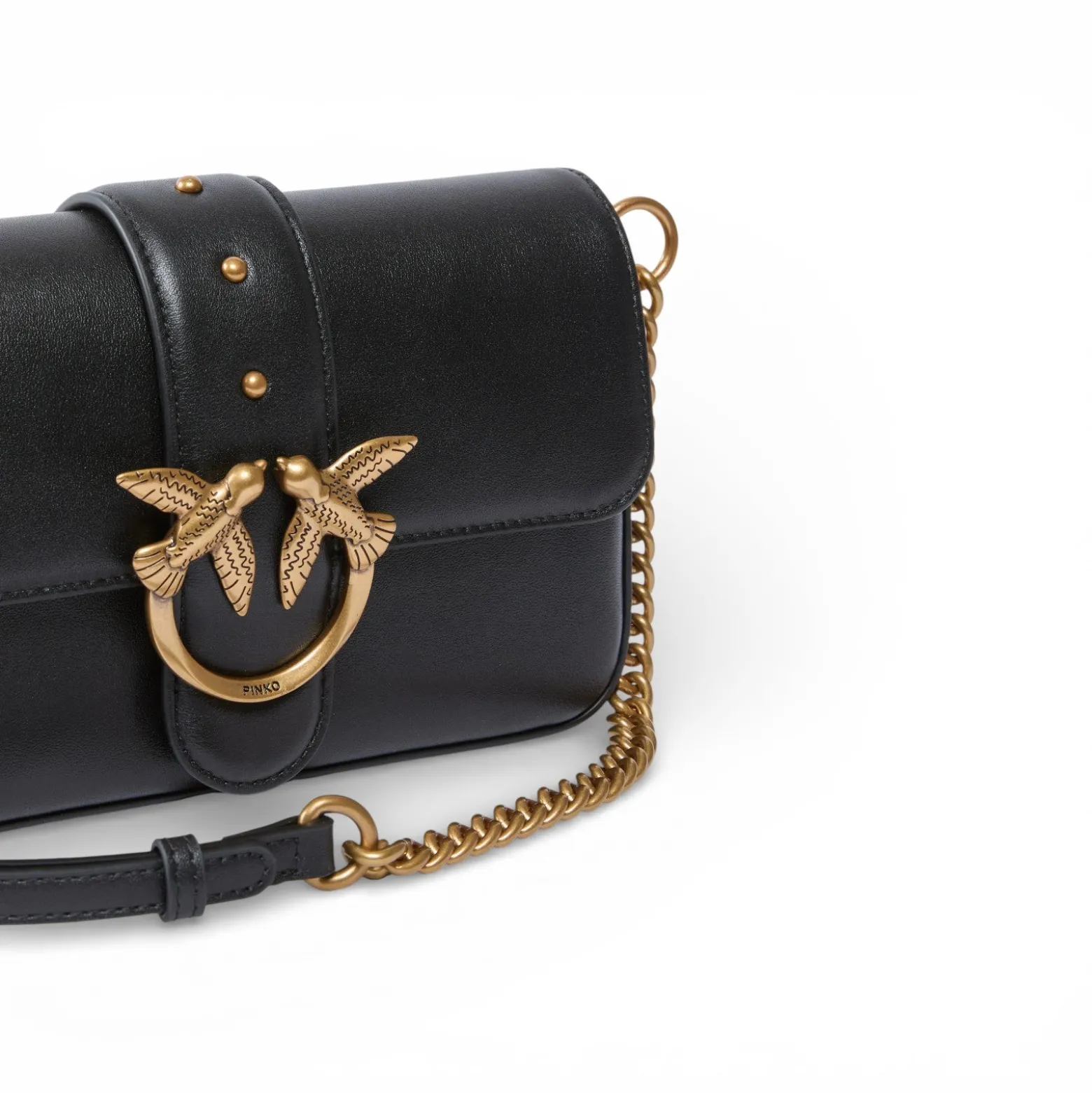 Borsa a spalla morbida Mini Love Bag in pelle