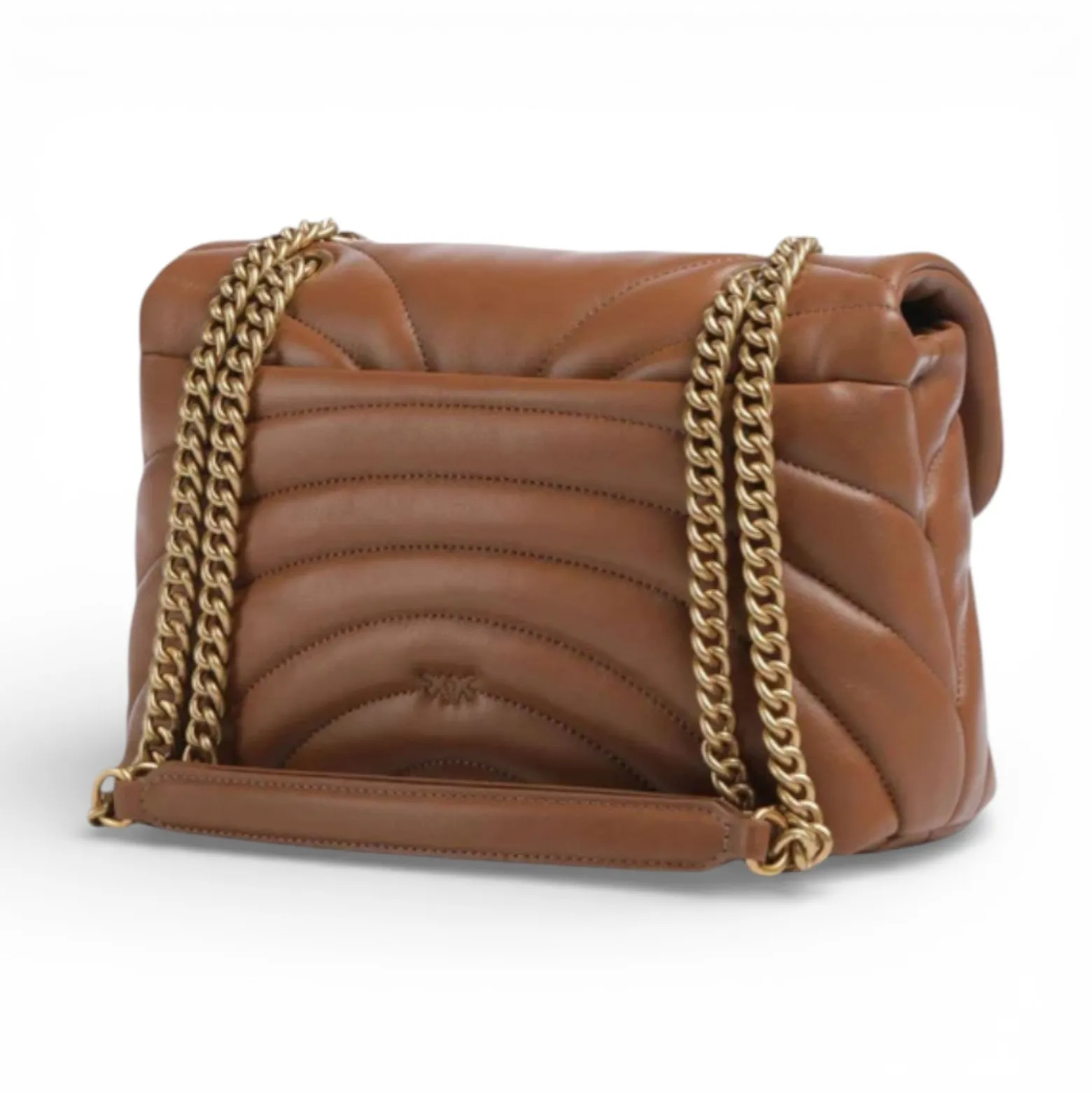 Borsa a tracolla grande Love Bag Puff trapunta farfalla