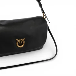 Borsa a tracolla media Love Bag Click Soft Horizontal Handle in pelle