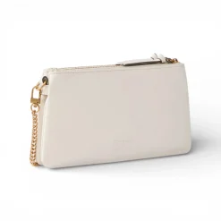 Borsa a tracolla Mini Double Bag piccola in pelle con tracolla