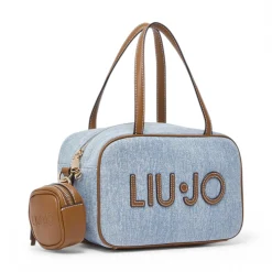 Borsa donna bowling media in denim