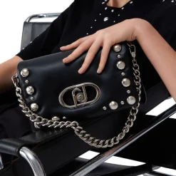 Borsa donna LaPuffy media con perle