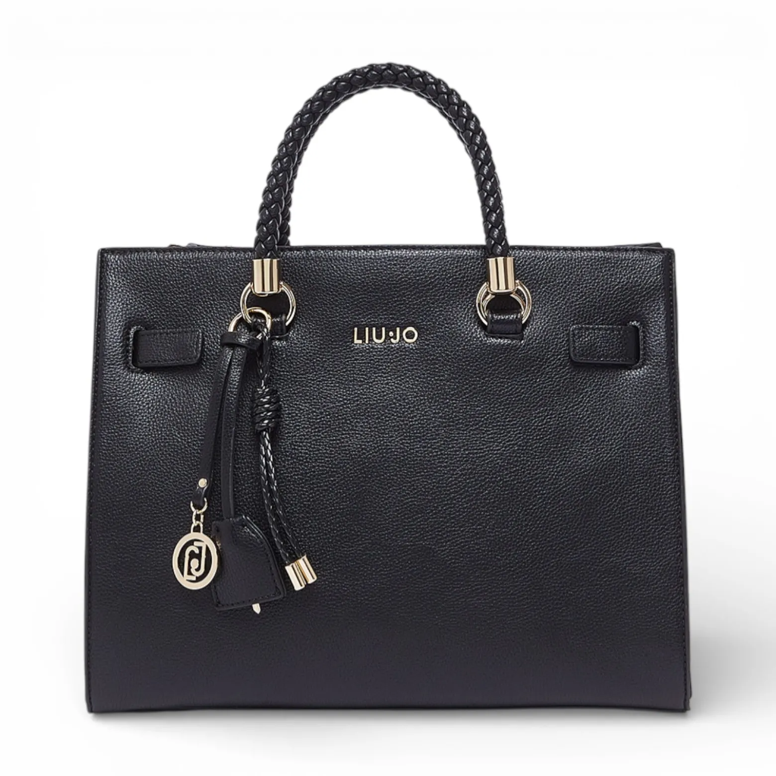 Borsa donna satchel media con charms