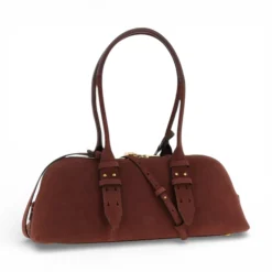 Borsa grande a spalla Escape Bag Horizontal in camoscio