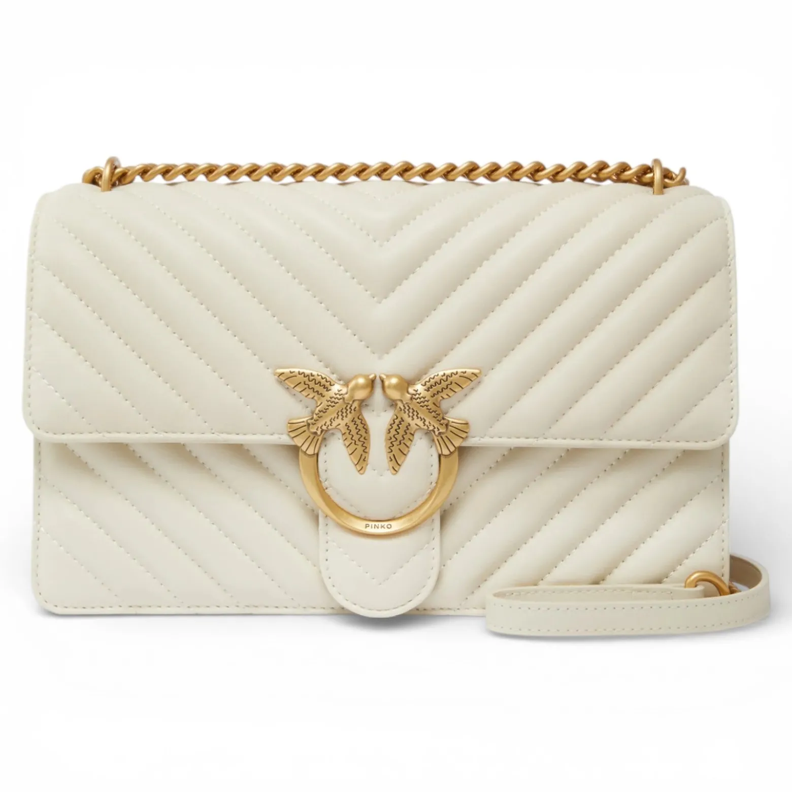 Borsa media a tracolla Love Bag One Chevron