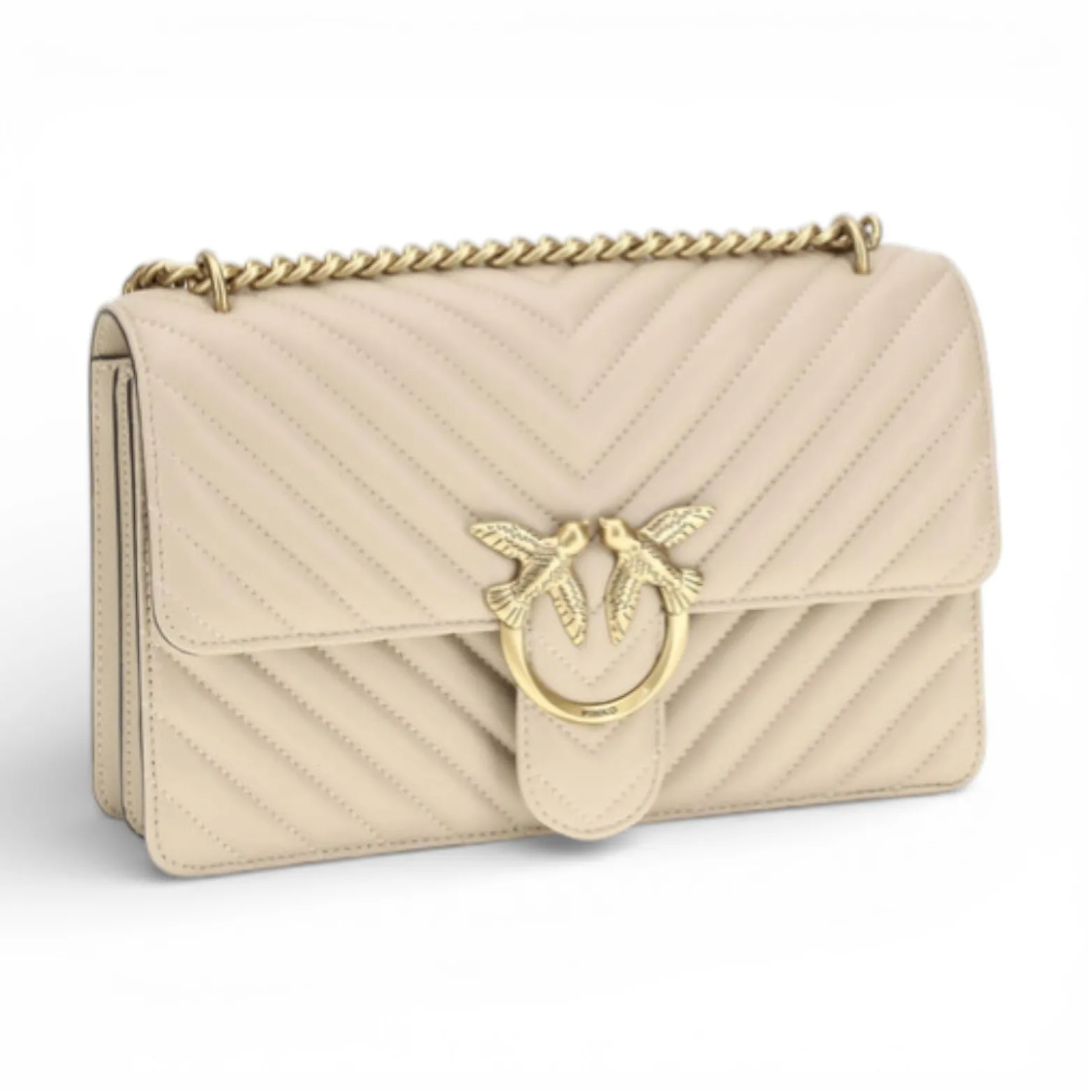 Borsa media a tracolla Love Bag One Chevron