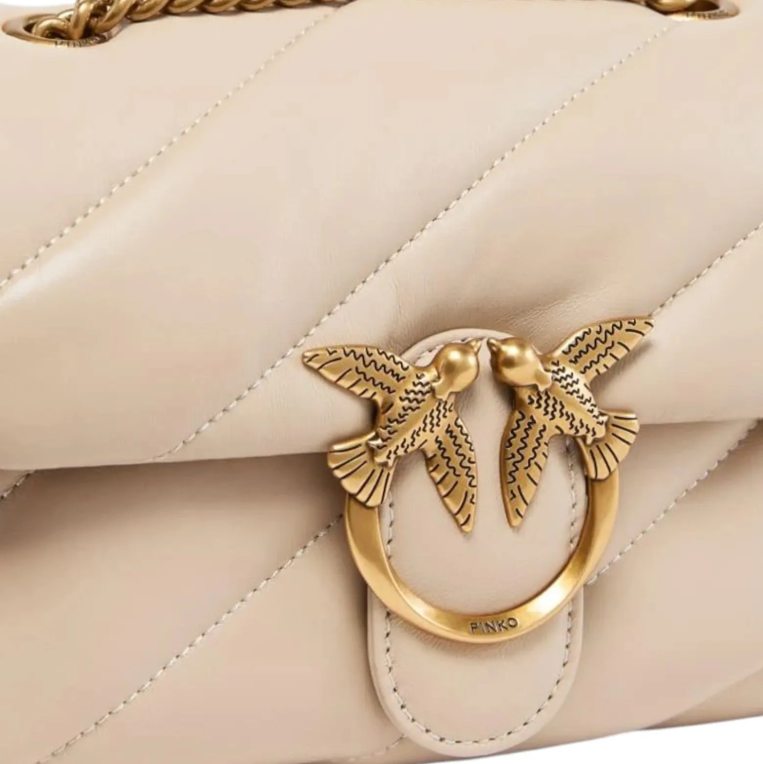 Borsa piccola a tracolla Love Bag Puff Maxi Quilt