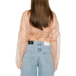 Caban donna cropped in seta