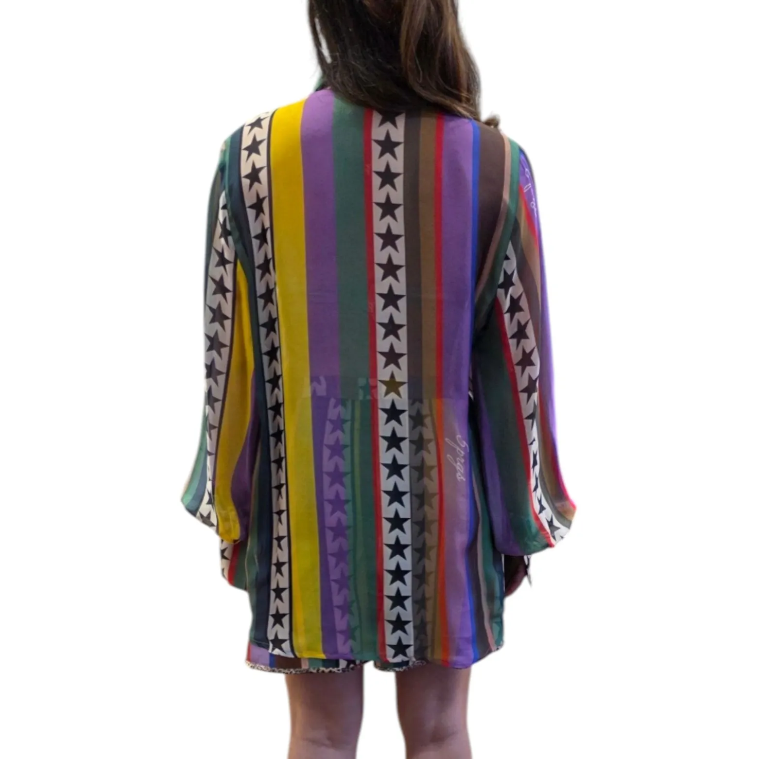 Camicia donna a strisce con stelle