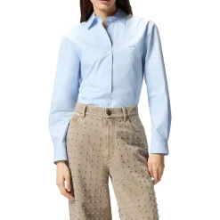 Camicia donna boxy in popeline