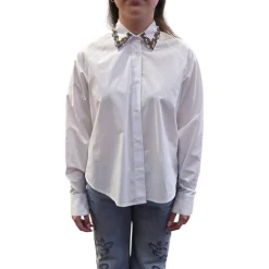 Camicia donna con cristalli