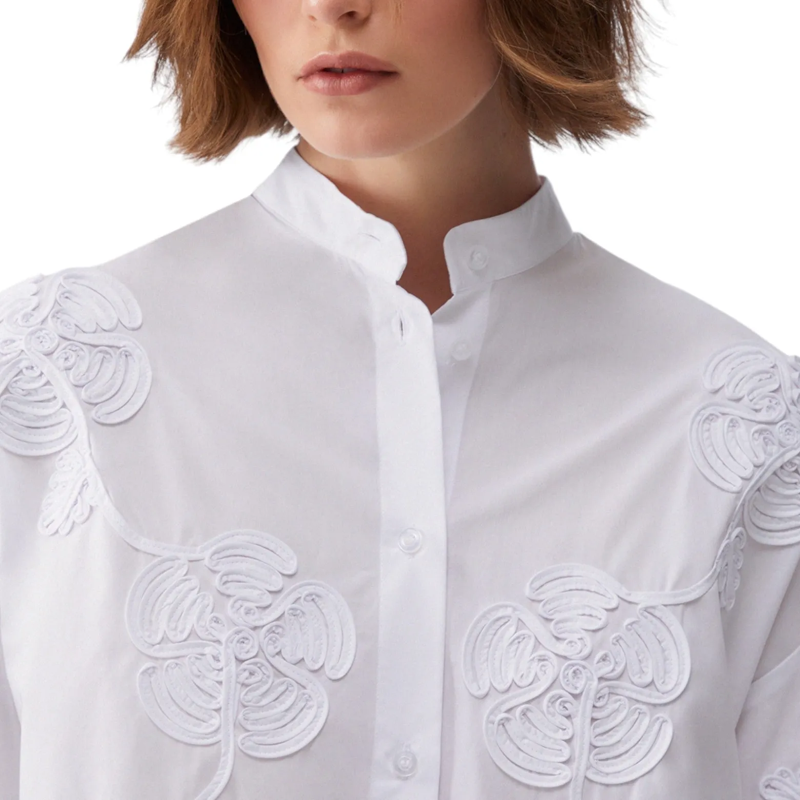 Camicia donna con ricami