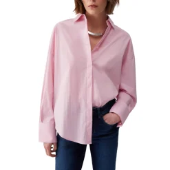 Camicia donna il popeline con borchie