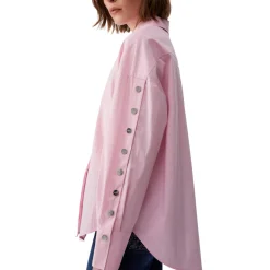 Camicia donna il popeline con borchie