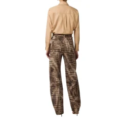 Camicia donna in cotone con cravatta