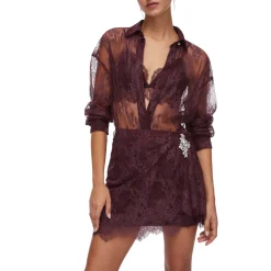 Camicia donna in pizzo chantilly