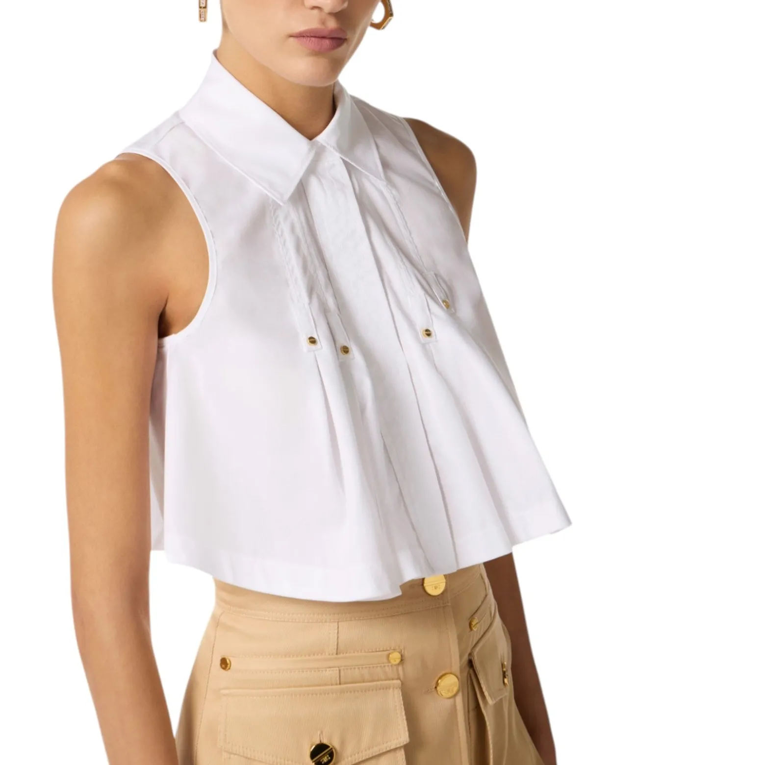 Camicia donna in popeline di cotone